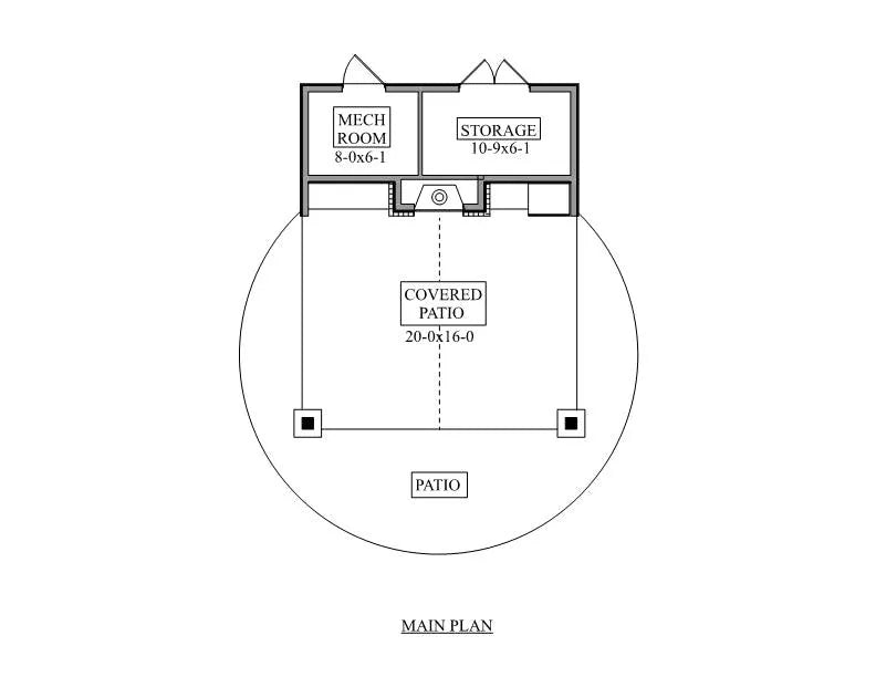 Cabana Cool Pool House Plan - Archival Designs House Plans