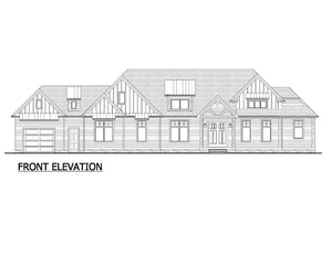 AJ8342-A Modern Farmhouse, 2 to 3 Bedrooms, 3.5 Bathrooms | Plan 1071 House Plan Front Elevation