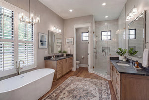 B7779-A Ranch House Master Bathroom, 4 Bedrooms, 3.5 Bathrooms | Aurelius House Plan