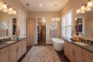 B7779-A Ranch House Master Bathroom, 4 Bedrooms, 3.5 Bathrooms | Aurelius House Plan