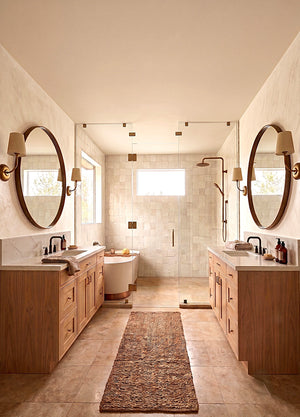 AJ8343-A Contemporary Farmhouse, 3 Bedrooms, 2.5 Bathrooms | Plan 1072 House Plan Master Bathroom