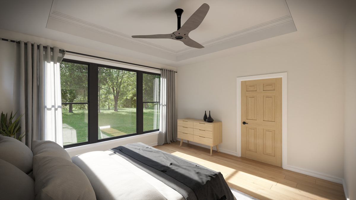 AJ7697-A Modern Farmhouse Master Bedroom, 3 Bedrooms, 2.5 Bathrooms | Plan 1040 