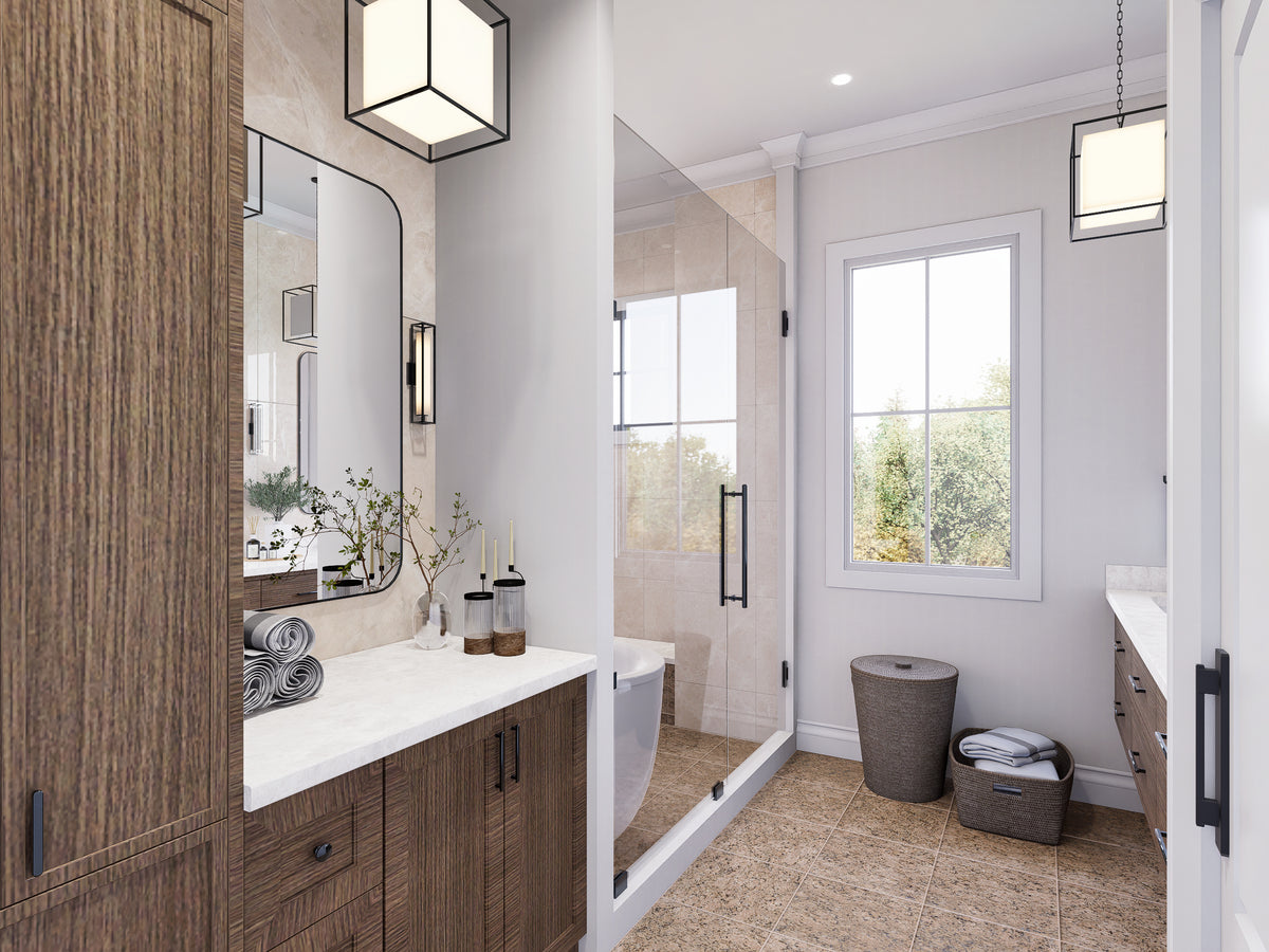 A7897-A Modern Farmhouse 3 Beds, 2 Baths Interior Master Bath