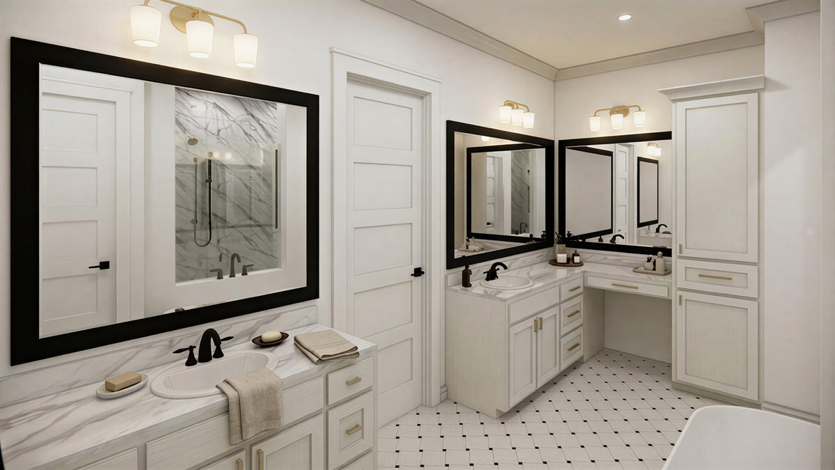 C8154-A Modern Farmhouse House Master Bathroom, 4 Bedrooms, 4.5 Bathrooms | Amaryllis 2 House Plan 