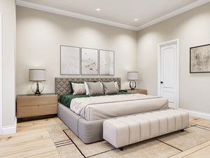 A7897-A Modern Farmhouse 3 Beds, 2 Baths Interior Master Bedroom