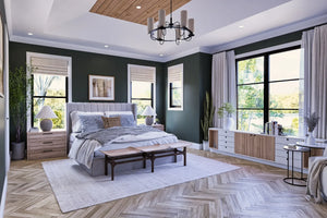 A7572-A Modern Farmhouse Master Bedroom, 3 Bedrooms, 3.5 Bathrooms | Sweet Maple House