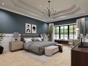 A7687-A Transitional House Master Bedroom, 3 Bedrooms, 3.5 Bathrooms | Whitemoore B House Plan 
