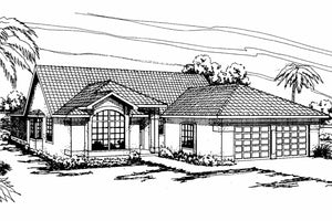 AM8270-A Mediterranean House, 4 Bedrooms, 2 Bathrooms | Alessandro House Plan 