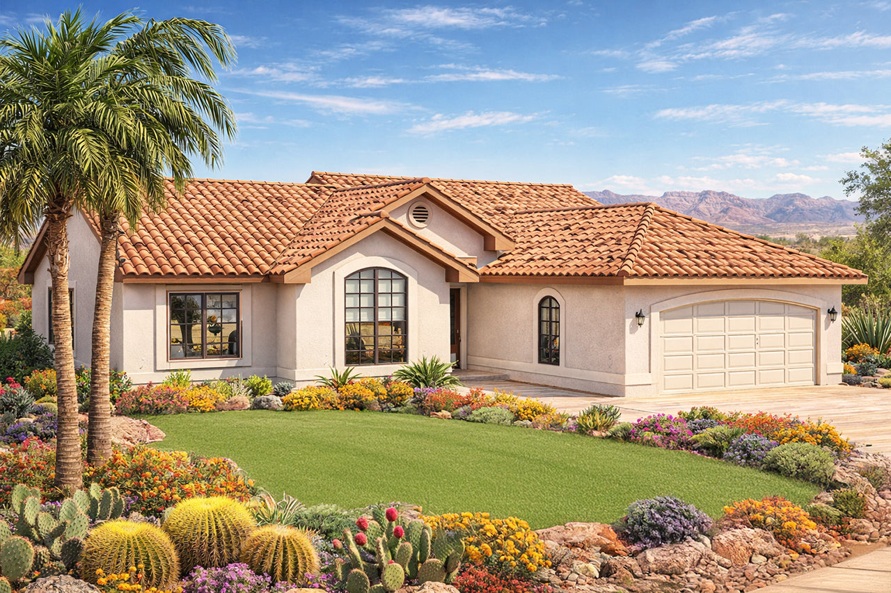 AM7789-A Mediterranean House, 3 Bedrooms, 2 Bathrooms | 11-090 Florosa Exterior