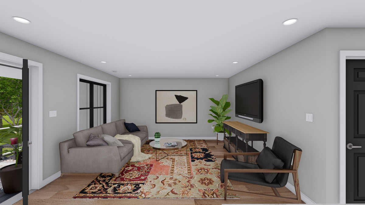 Modern One-Bedroom Garage Apartment with Deck and Family Room