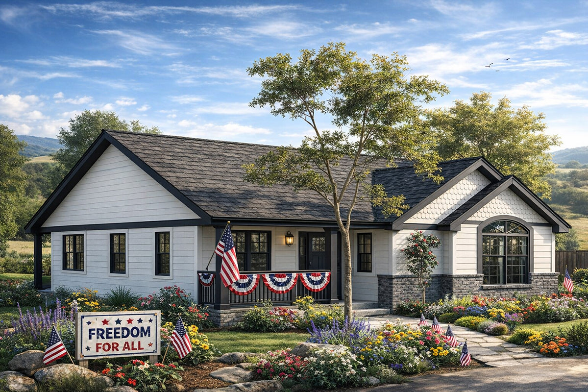 AM8291-A Cottage House, 3 Bedrooms, 2 Bathrooms | Callaway House Plan Exterior-2