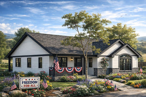 AM8291-A Cottage House, 3 Bedrooms, 2 Bathrooms | Callaway House Plan Exterior-2