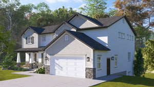 AO8492-A Modern Craftsman House, 5 Bedrooms, 3.5 Bathrooms | Mijas House Plan Exterior-2