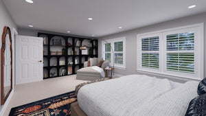 AO8492-A Modern Craftsman House, 5 Bedrooms, 3.5 Bathrooms | Mijas House Plan Master Bedroom