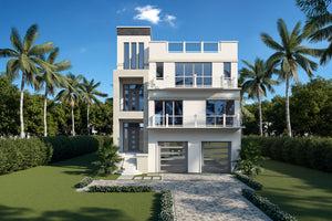 Modern 3-Bedroom Coastal Home with Elevator, In-Law Suite, and Balcony