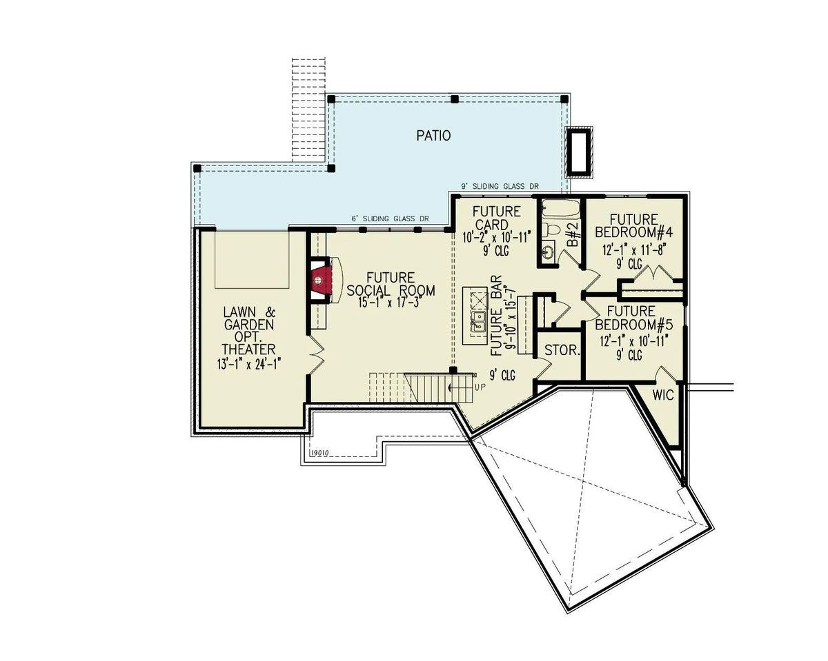 Montana Cabin B - Archival Designs House Plans, floor plan