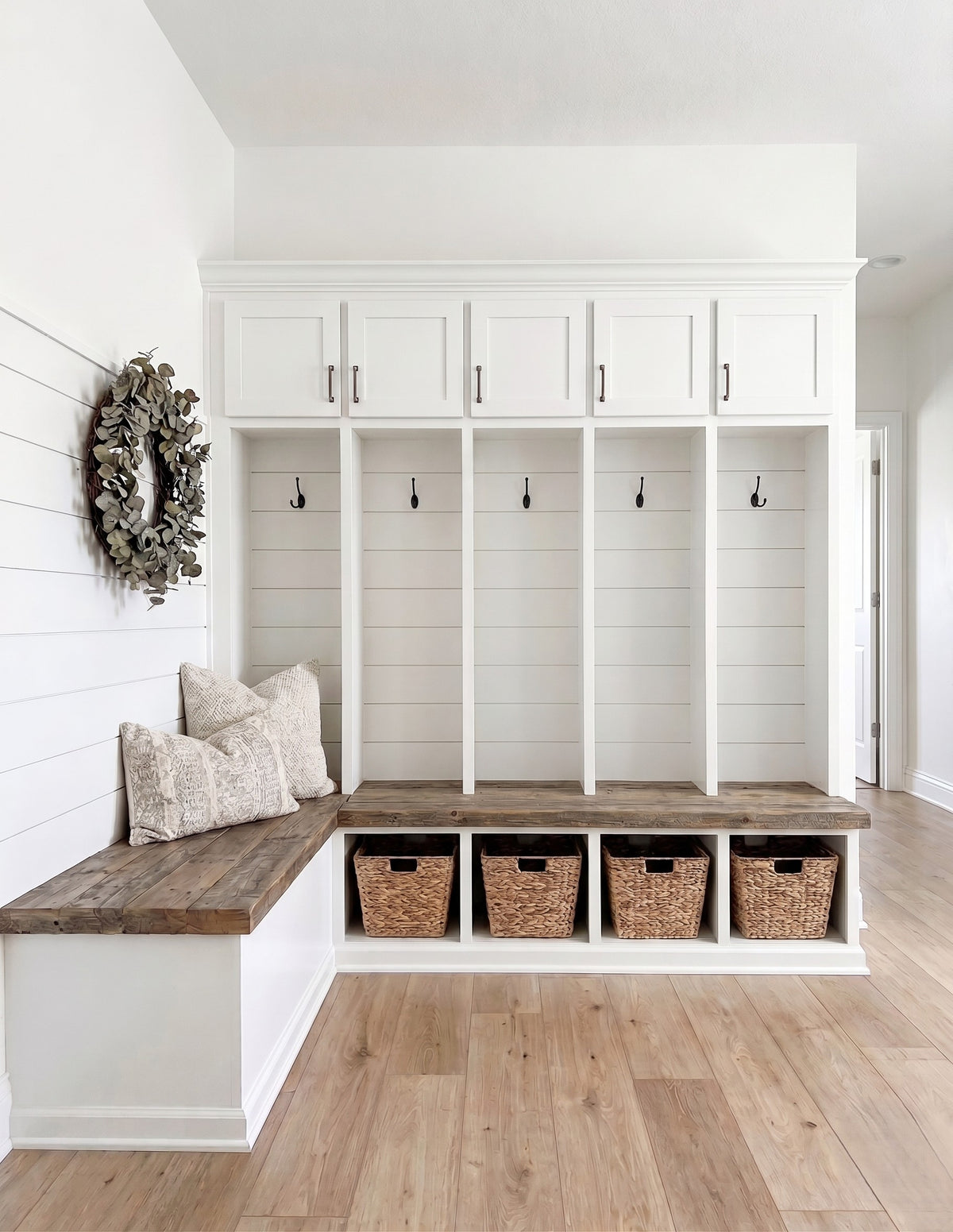 AJ8342-A Modern Farmhouse, 2 to 3 Bedrooms, 3.5 Bathrooms | Plan 1071 House Plan Mudroom