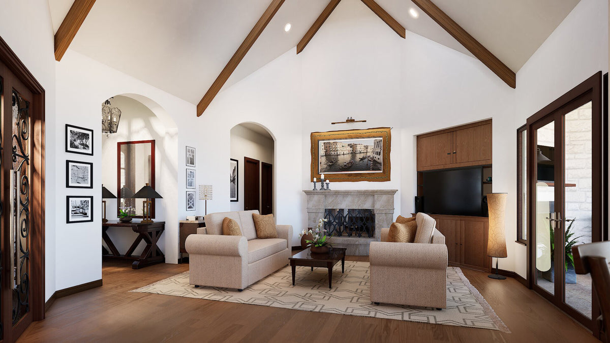 F7277-A Newport Lane House Family Room 3