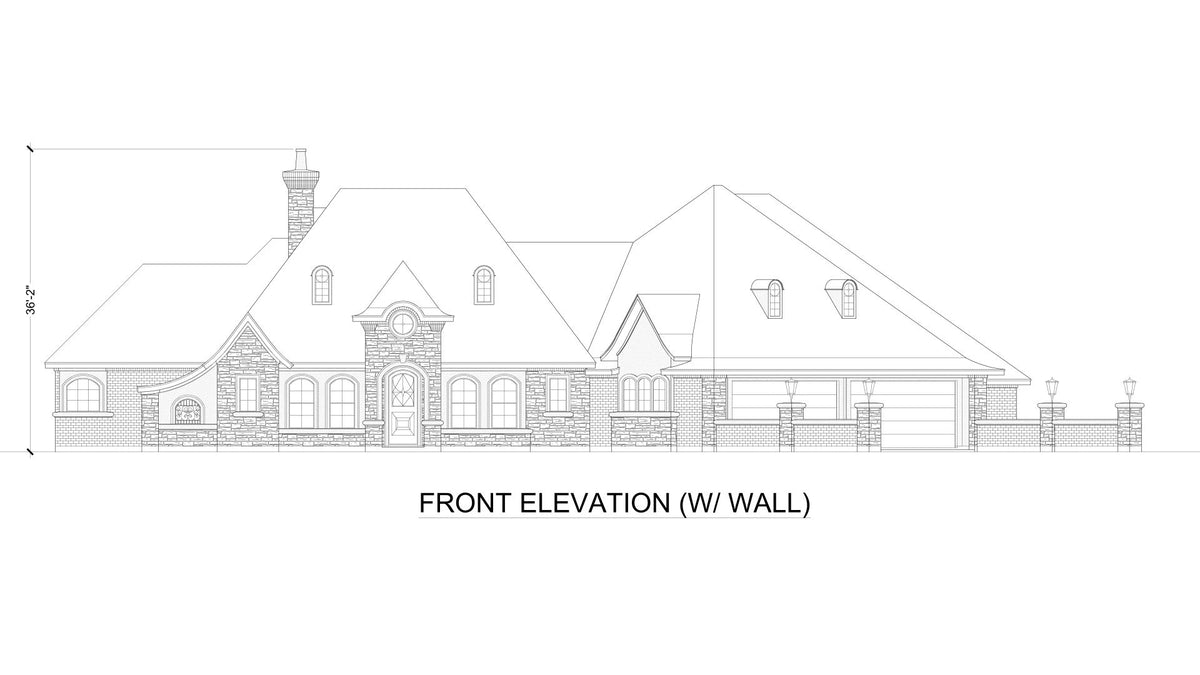 F7277-A Newport Lane House Front Elevation