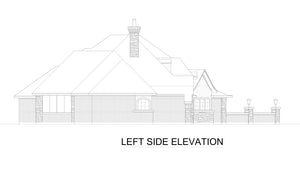 F7277-A Newport Lane House Left Elevation