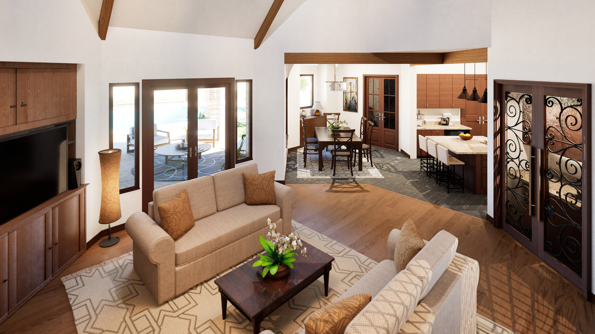 F7277-A Newport Lane House Family Room