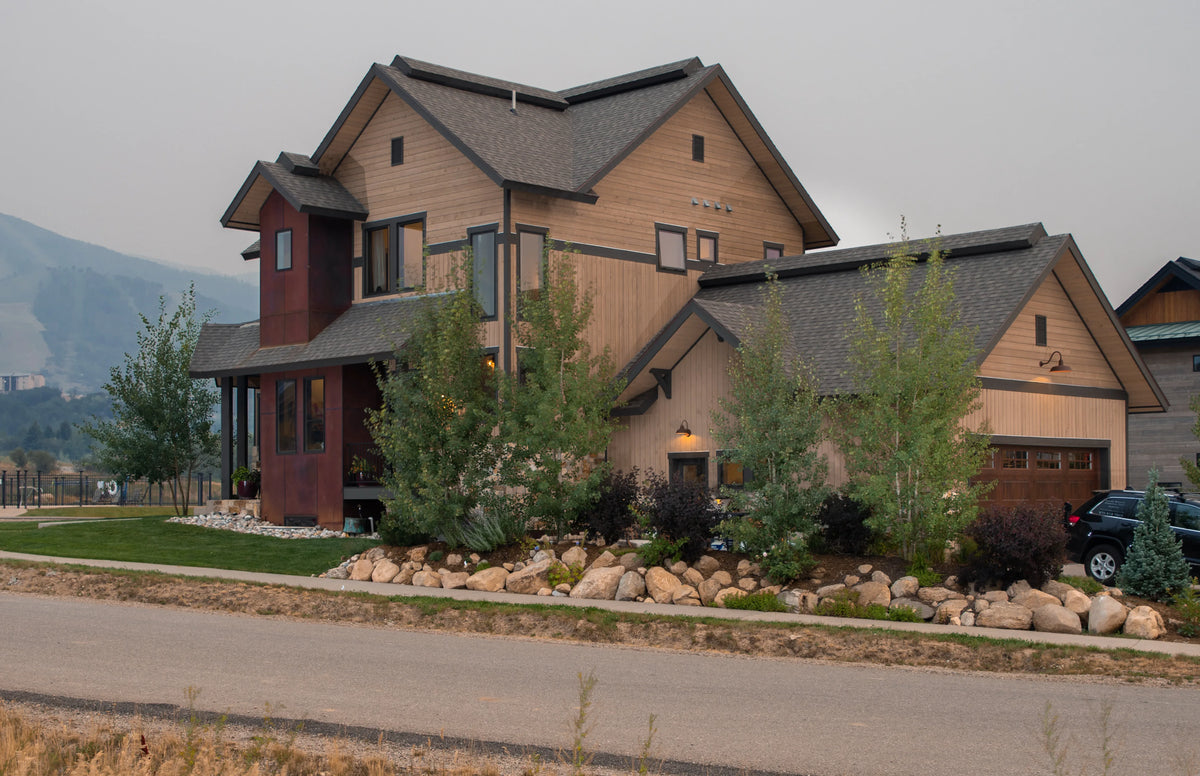 I7638-A Modern Chalet-Style House, 3 Bedrooms, 2.5 Bathrooms | The Grizzly Creek House Plan Exterior-5
