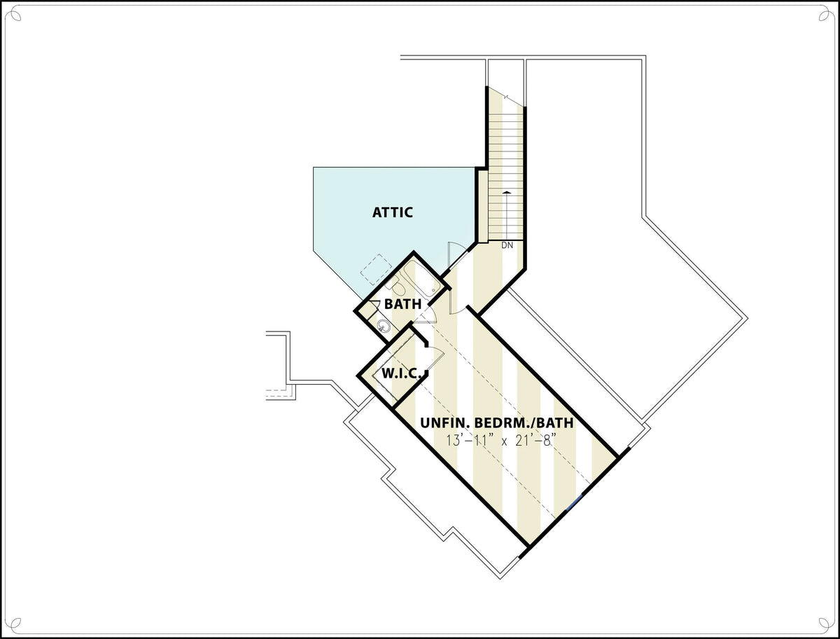 Nantahala Lodge - Archival Designs House Plans, floor plan