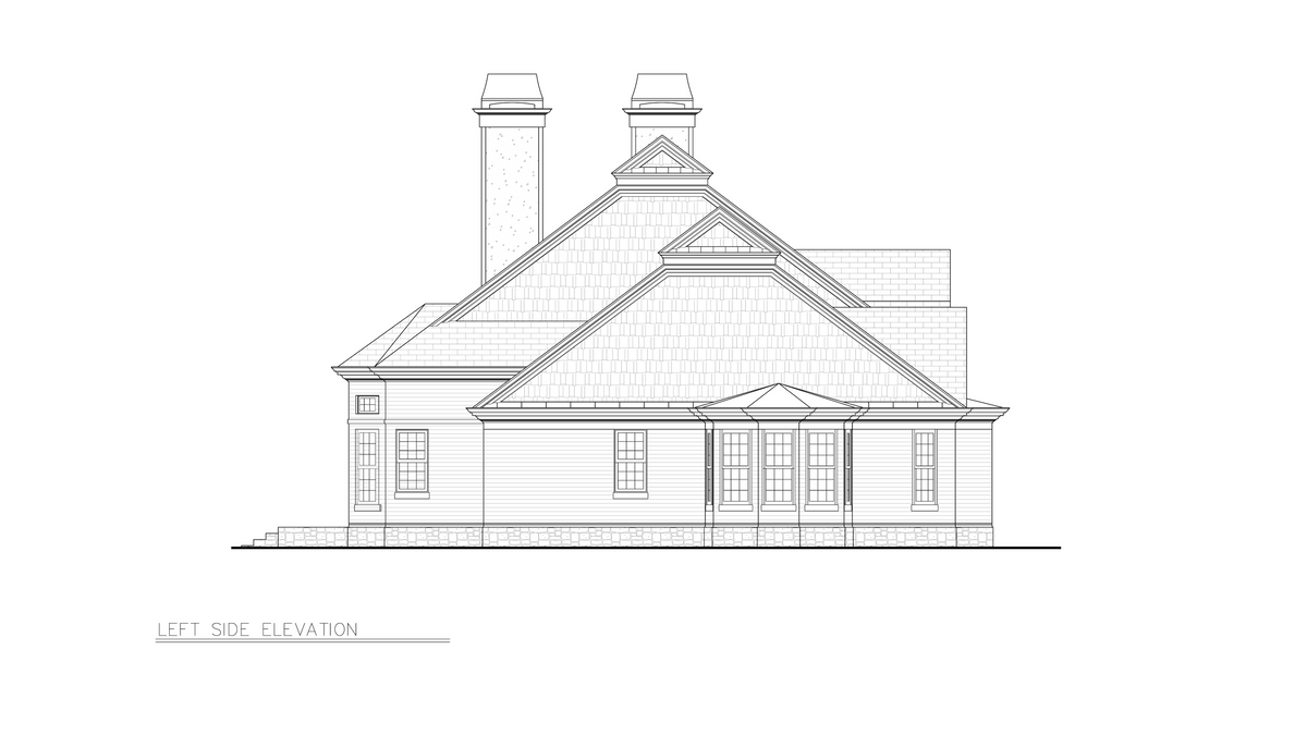A308-A Nantucket House Left Elevation