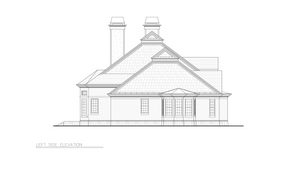 A308-A Nantucket House Left Elevation