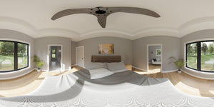 AJ7696-A Country House Master Bedroom Panorama, 3 to 5 Bedrooms, 2.5 to 3.5 Bathrooms | Plan 1039