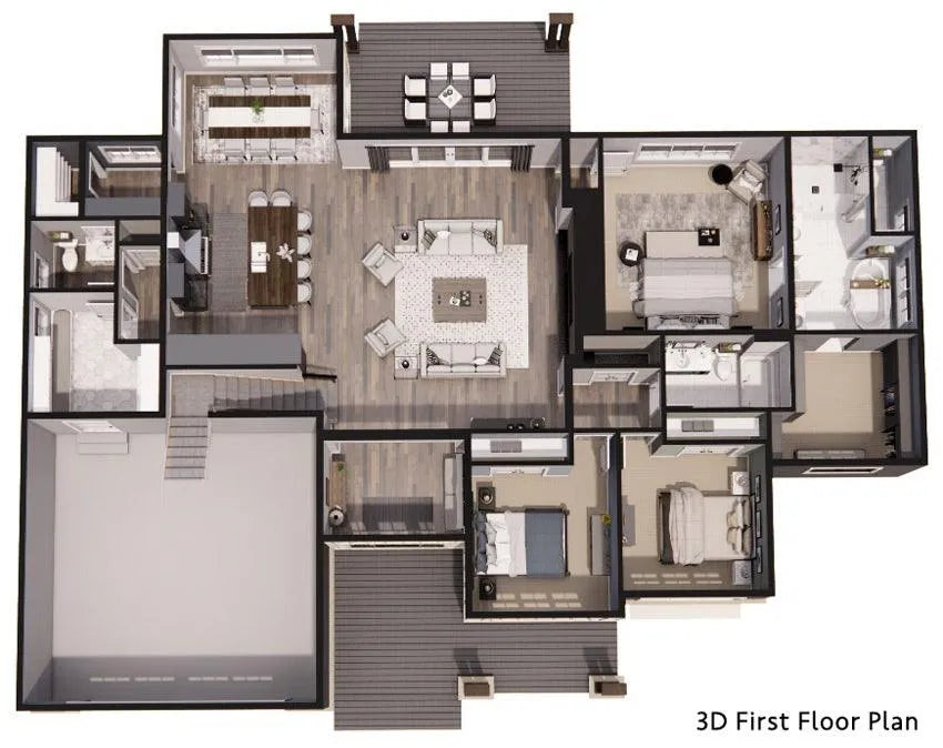 Newport 3D First Floor Plan