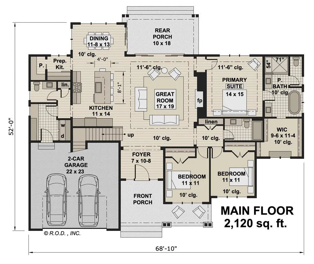 Newport House Plan - Archival Designs House Plans, floor plan