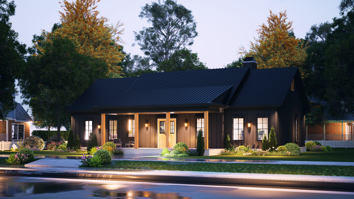 A7188-A Laurel Hill House Plan-Exterior-11