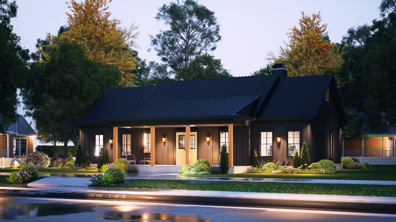 A7188-A Laurel Hill House Plan-Exterior-11