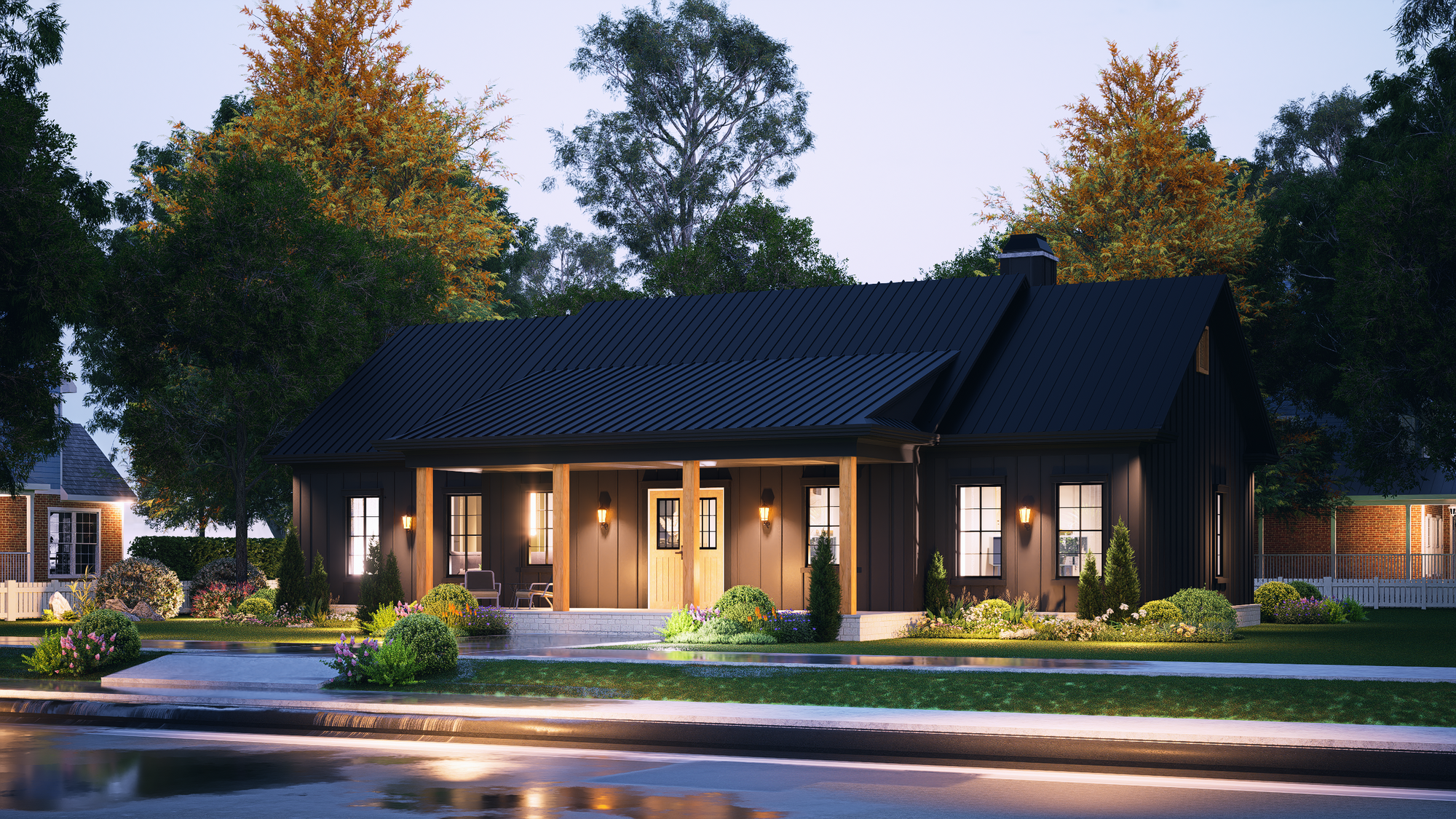 A7188-A Laurel Hill House Plan-Exterior-11