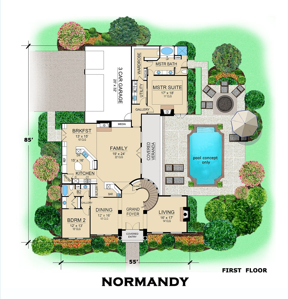 Normandy Main Floor Plan