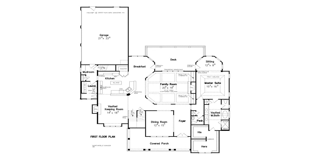 Northfield Manor - Archival Designs House Plans