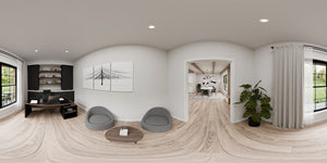 AJ7727-A Modern Farmhouse Office Panorama, 3 Bedrooms, 2 Bathrooms | Plan 1064 