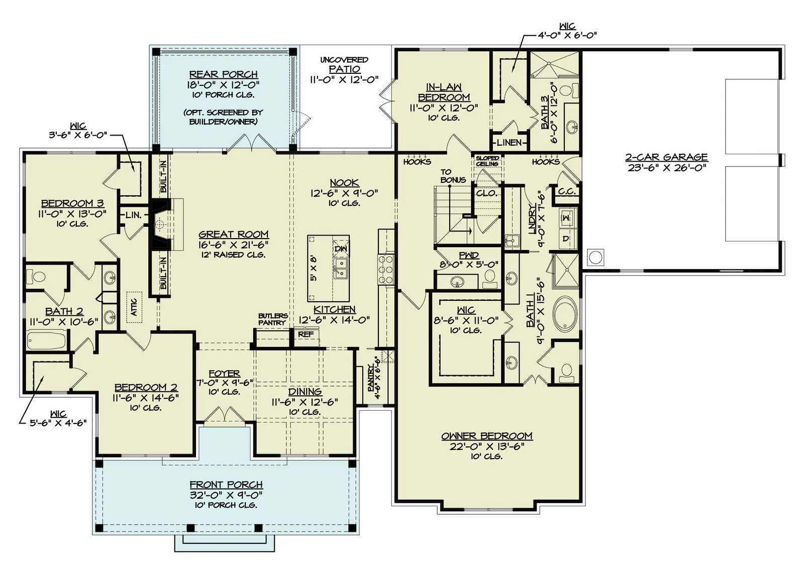 Oak Hill House Plan - Archival Designs House Plans