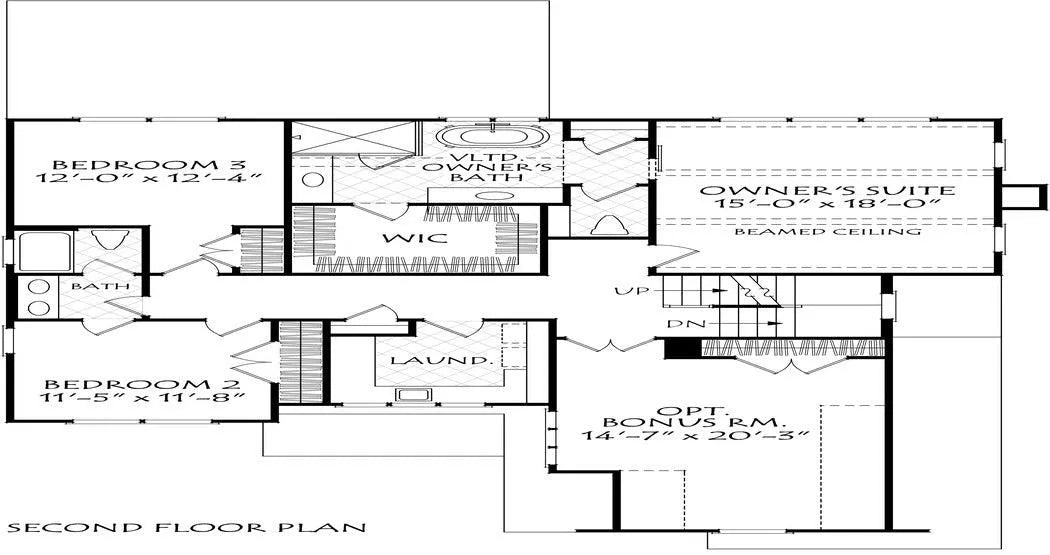 Olmstead Place - Archival Designs House Plans, floor plan