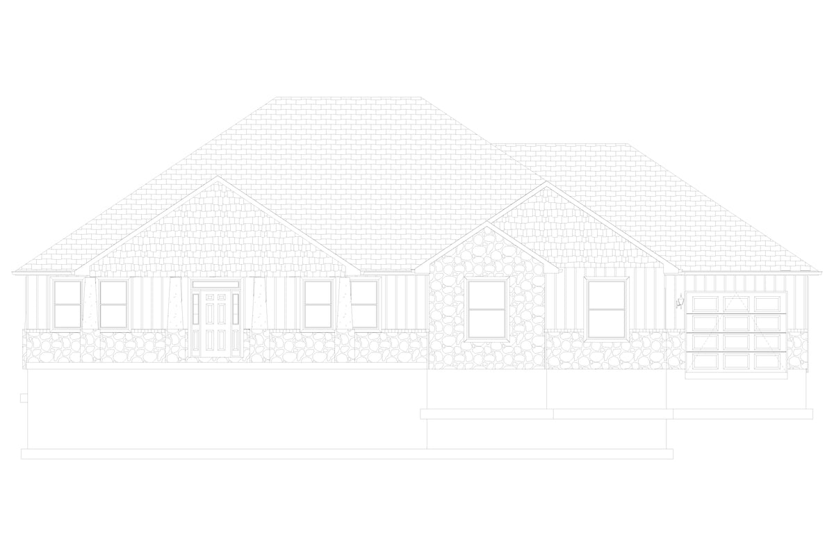 AO7994-A Craftsman House, 3 Bedrooms, 2.5 Bathrooms | Olney Front Elevation