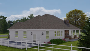 AO7994-A Craftsman House, 3 Bedrooms, 2.5 Bathrooms | Olney Exterior-3