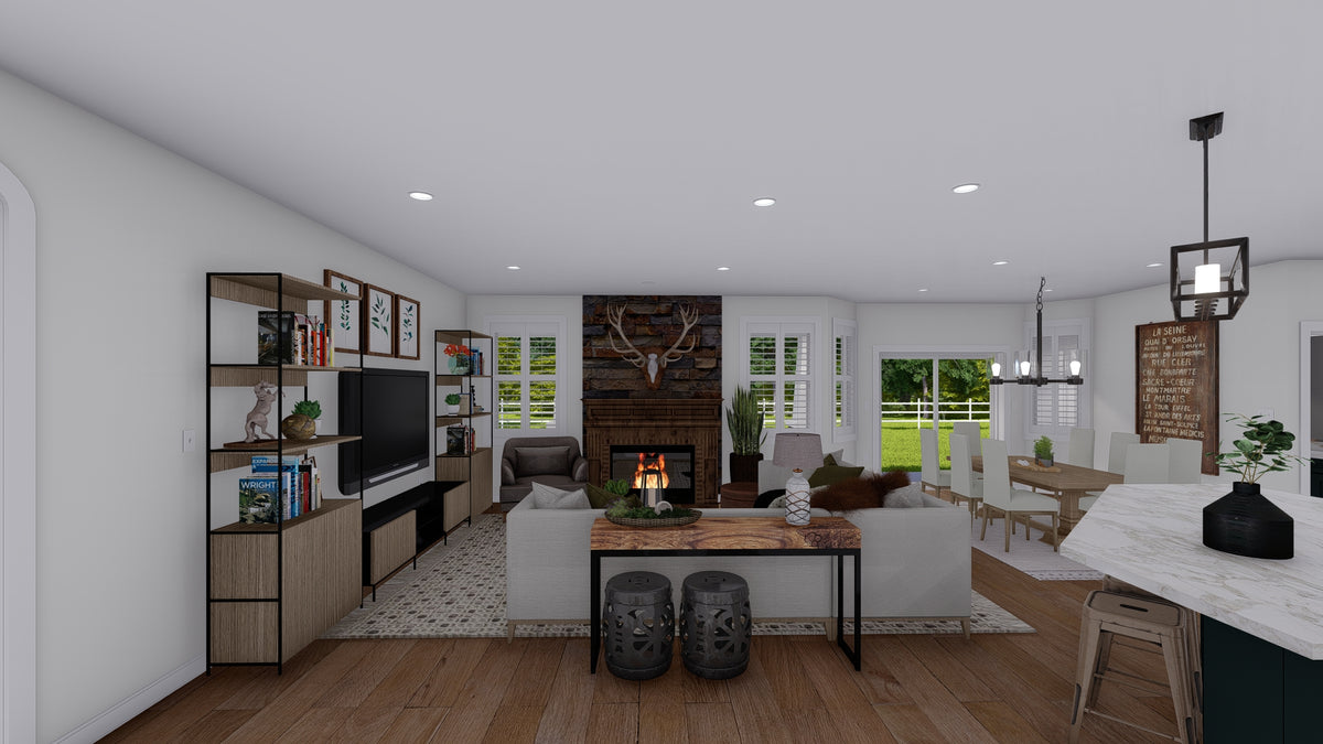 AO7994-A Craftsman House Family Room, 3 Bedrooms, 2.5 Bathrooms | Olney 