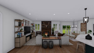 AO7994-A Craftsman House Family Room, 3 Bedrooms, 2.5 Bathrooms | Olney 