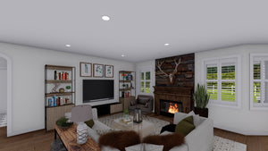 AO7994-A Craftsman House Family Room, 3 Bedrooms, 2.5 Bathrooms | Olney 