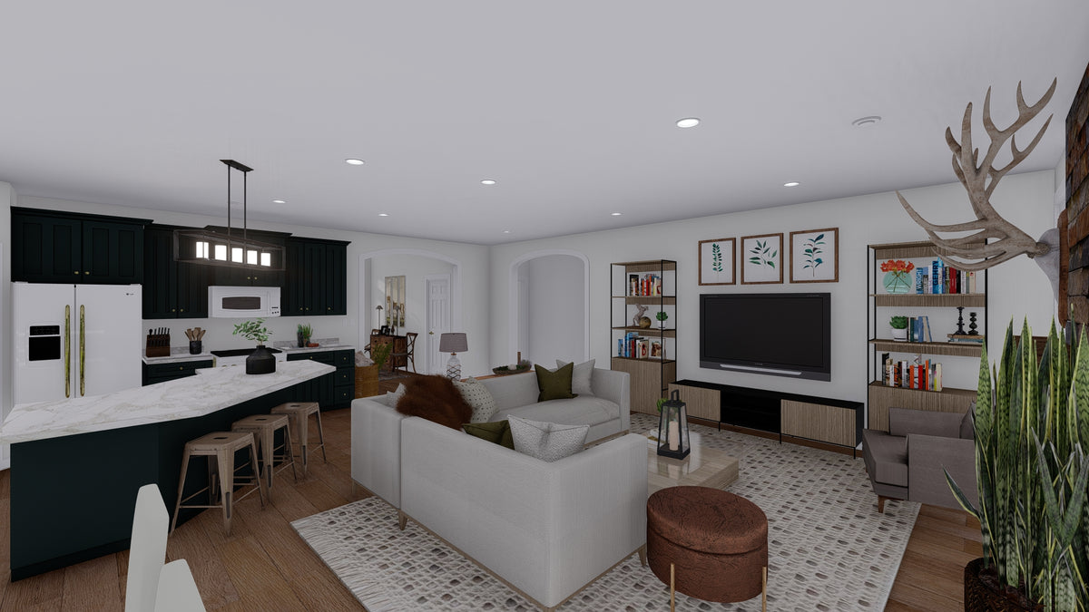 AO7994-A Craftsman House Family Room, 3 Bedrooms, 2.5 Bathrooms | Olney 