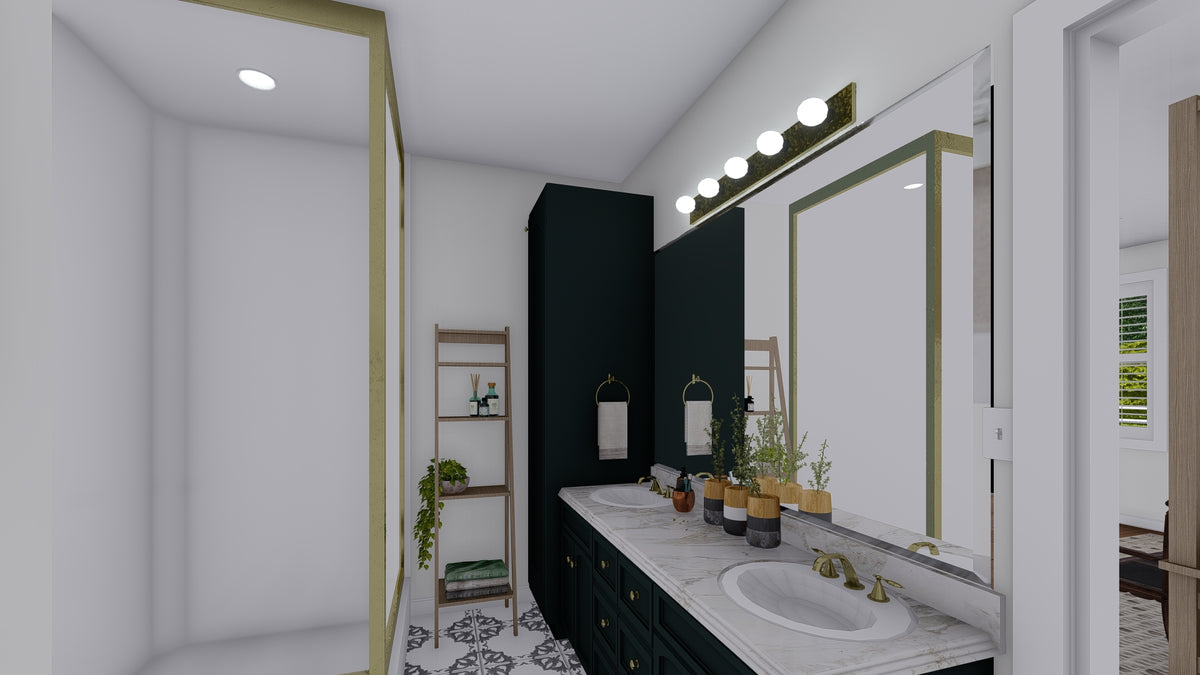 AO7994-A Craftsman House Master Bathroom Vanity, 3 Bedrooms, 2.5 Bathrooms | Olney 