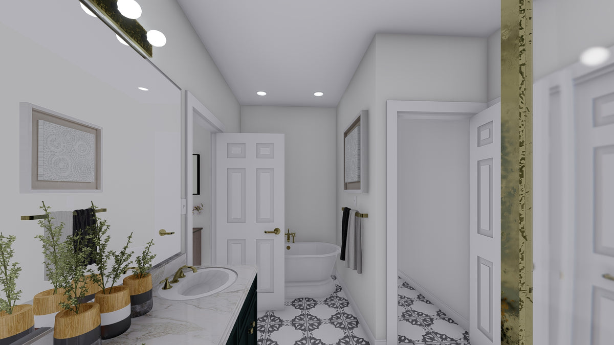 AO7994-A Craftsman House Master Bathroom, 3 Bedrooms, 2.5 Bathrooms | Olney 
