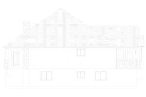 AO7994-A Craftsman House, 3 Bedrooms, 2.5 Bathrooms | Olney  Left Elevation