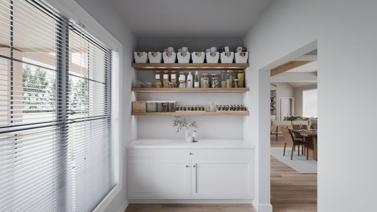 AJ7679-A Modern Farmhouse Pantry, 4 Bedrooms, 3.5 Bathrooms | Plan 1011 